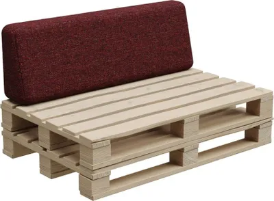 Obrázok produktu pre Paletový vankúš, paletový vankúš, záhradný vankúš, PFBG (operadlo 120x35, bordó červená)