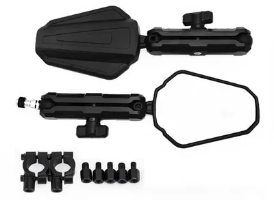 Image de Miroir de rétroviseur pliable universel pour moto - Réglable