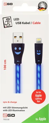Obrázok produktu pre 2GO 795536 Lightning-Kabel 1 m Blau
