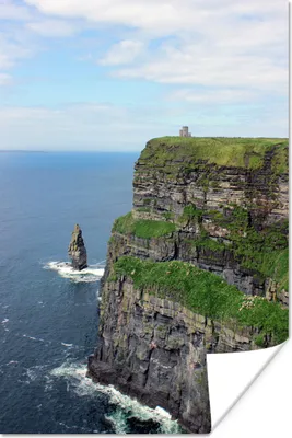 Produktbild von MuchoWow® Poster Die grünen Cliffs of Moher in Irland 60x90 cm - Wanddekoration