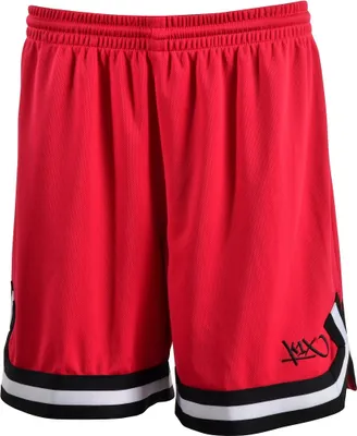 Produktbild von K1X Ladies Double X | Damen Basketball Shorts, Farbe:Rot, Kleidergröße:XXS