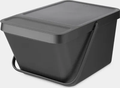 Image de Poubelle Empilable 20 L Dark Grey - Sort & Go - Brabantia
