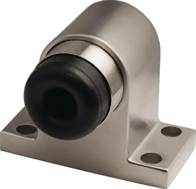 Zdjęcie produktu dla Odbojnik drzwiowy 001/589/1 H.75mm aluminiowy srebrny emaliowany mocowanie kołka SCHNEGEL 001/589/1