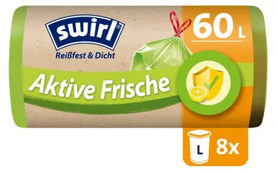 Produktbild von Swirl 4638 - Müllbeutel Aktive Frische 8 Stk 60 Liter