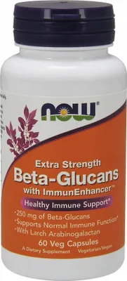 Produktbild von NOW Foods Beta-Glucans z ImmunEnhancer 250mg 60kap