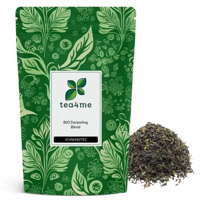 Produktbild von tea4me BIO Darjeeling Schwarztee aus Darjeeling