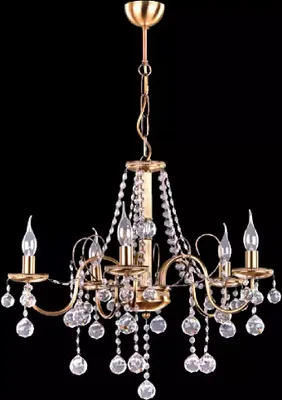 Obrázek produktu pro Lustr Křišťálový lustr Stropní lampa Vintage lustr Závěsná lampa