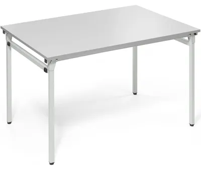 Produktbild von Klapptisch 4-Fuß 1.200x800mm Gestell lichtgrau Platte lichtgrau