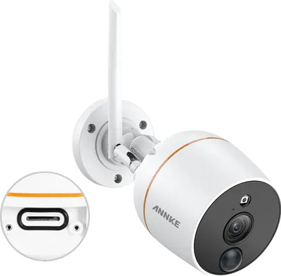 Immagine prodotto di Telecamera IP di sicurezza, 1080P Full HD, rilevamento del movimento PIR, visione notturna fino a 30 m, audio bidirezionale, connettività WLAN