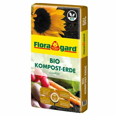 Produktbild von Floragard Komposterde, 50 L, nährstoffreiche Pflanzenerde