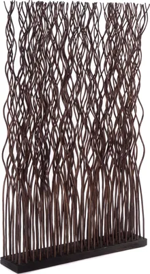 Obrázok produktu pre RAUMTEILER "KINKI" | Vŕbové drevo, 110x70 cm | Paraván | Farba: hnedá