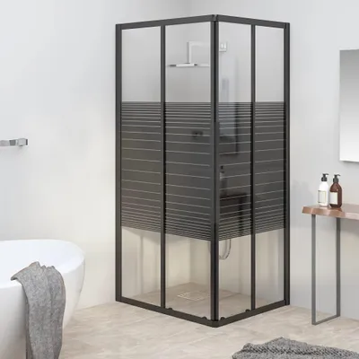 Zdjęcie produktu dla Kabina prysznicowa z listwami ESG 90x70x180 cm czarna