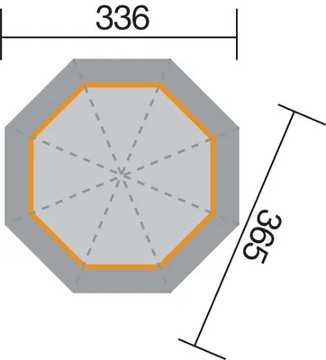 Produktbild von weka 8-Eck Pavillon 234 A