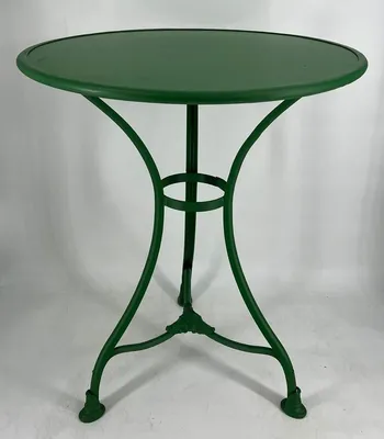 Obrázok produktu pre Casa Padrino Secesný záhradný stôl zelený Ø 60 x v. 70 cm - Nostalgický záhradný nábytok
