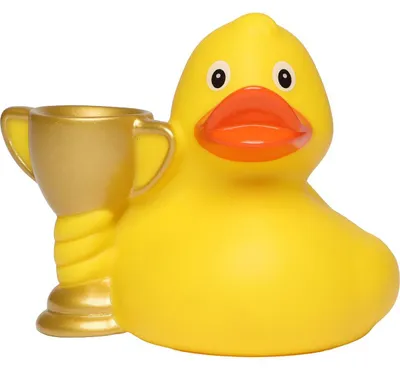 Produktbild von Pokalente Siegerente Quietscheente Badeente ca. 8 cm gross
