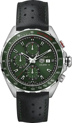 Zdjęcie produktu dla Tag Heuer Formula 1 Chronograph zegarek męski srebrny zielony CAZ2016.FC6473