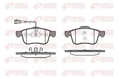 Produktbild von REMSA Bremsbeläge Satz Vorne Bremsklötze für ALFA ROMEO 159 Sportwagon (939) 1183.02