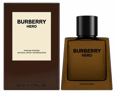 Obrázek produktu pro Burberry Hero Parfum Intense, Pánské, 50 ml, Nedoplnitelná lahvička, Tekutý parfém, Černý pepř, Kůže
