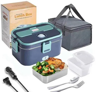Zdjęcie produktu dla Elektryczny podgrzewacz do lunchboxów 1,8 l, 60 W, ze stali nierdzewnej, do samochodu