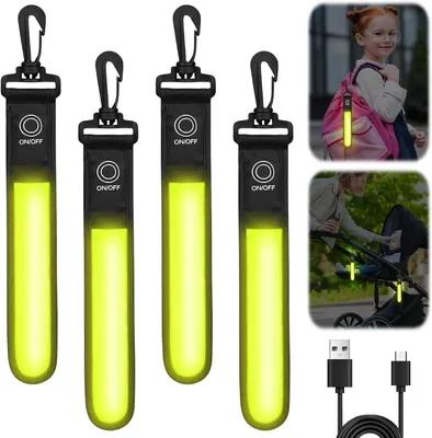 Productafbeelding van Led knipperlampjes schooltas - Set van 4 - Oplaadbaar - Variant 2