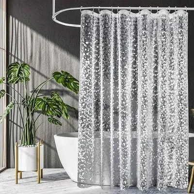 Zdjęcie produktu dla Azomor – wodoodporna i odporna na pleśń zasłona prysznicowa w kropki, 180 x 200 cm