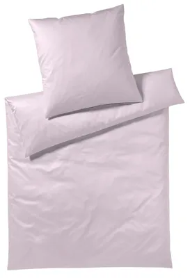 Produktbild von elegante Mako-Jersey Bettwäsche-Set Solid Jersey Farbe Rose Größe 135x200+40x80