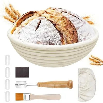 Zdjęcie produktu dla Koszyk na pieczywo traxenta do pieczenia chleba ciasta drewniany