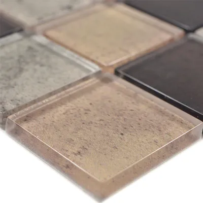 Produktbild von Glasmosaik Fliesen Mignon Braun
