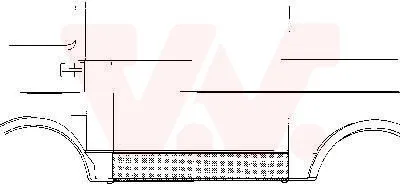 Produktbild von VAN WEZEL Seitenwand Reparaturblech für VW LT 28-35 I Kastenwagen (281-363) LT 28-35 I Bus (281-363) LT 40-55 I Kastenwagen (291-512)