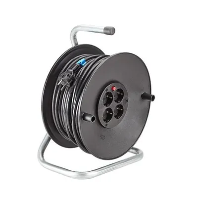 Image de BACHMANN Enrouleur de câble de contact de protection 4gang 230VAC, 50 m