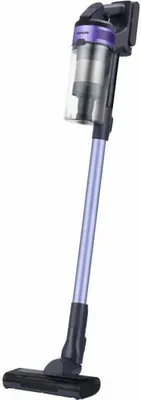 A Samsung cordless vacuum cleaner is shown against a white background.