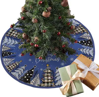 Produktbild von Weihnachtsbaumrock mit Soldatenmuster, dekorativer Baumüberzug, gemütlicher Baumrock, Weihnachtsdekoration