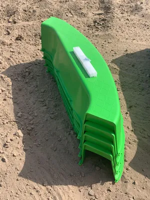 Produktbild von BURI Premium Sandkasten aus Kunststoff in verschiedenen Farben 150 x 150 x 20 cm, Farbe:bunt