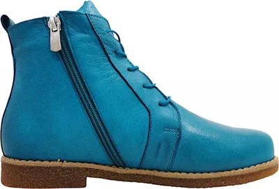 Imagen del producto de Andrea Conti - Botas y botines para mujer, tipo botín con cordones, color azul, para uso casual