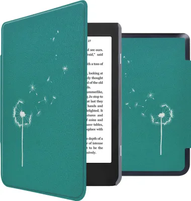 Image de imoshion Design Slim Hard Case Bookcase for the Kobo Nia - Green Dandelion