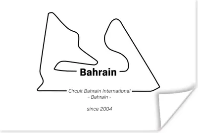 Produktbild von MuchoWow® Poster Formel 1 - Bahrain - Rennstrecke 180x120 cm - Fotoplakat