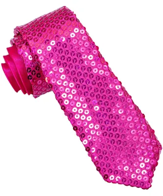 Produktbild von Krawatte Pailletten pink