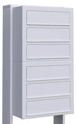 Produktbild von Briefkastenanlage Cube for Six in Weiß