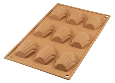 Produktbild von Silikomart SF032, Madeleine-Pfanne, 0,27 l, -60 °C, 230 °C, Rot, Silikon