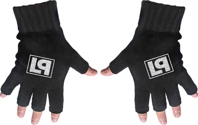 Immagine prodotto di Linkin Park - Guanti senza dita con logo per uomo/donna Unisex RO15355 (Taglia unica) (Nero)