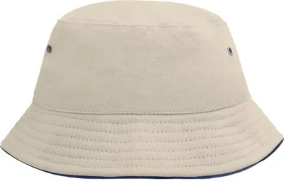 Produktbild von Trendiger Kinderhut aus weicher Baumwolle natural/navy, Gr. one size