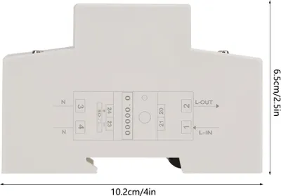 Obrázok produktu pre 220V 10 (40) A Digitálny 1 fázový 2 drôt 2P Din Rail Elektromer Elektronický merač KWh