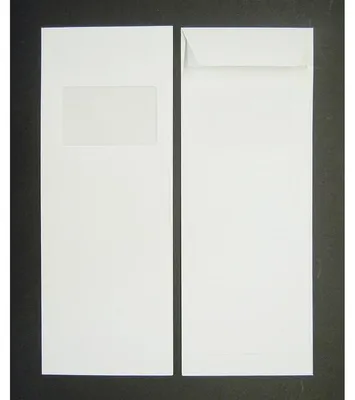 Produktbild von Versandtaschen 125x324mm 120g/qm HK Fenster VE=100 Stück weiß