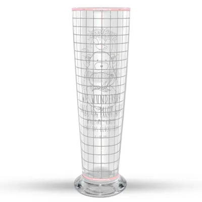 Produktbild von Mr. & Mrs. Panda Bierglas Chinchilla Blume - Transparent - Geschenk, Liebeskummer, Kummer, Weißbierglas, Lustige Sprüche, Büro, Weizenbier Glas, Chaos, Chinchillas, Bier