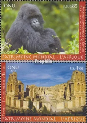 Produktbild von Briefmarken UNO - Genf 2012 Mi 797-798 (kompl.Ausg.) postfrisch UNESCO Welterbe Afrika