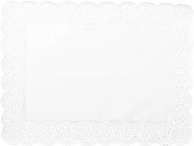 Produktbild von DEMMLER Spitzenpapier Blüte 40x30cm ws 6St
