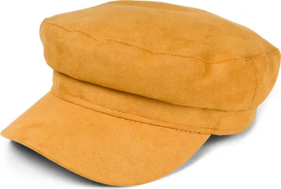 Produktbild von styleBREAKER Damen Ballonmütze in weicher Veloursleder Optik, Schirmmütze, Bakerboy Schiebermütze, Newsboy Cap 04023091