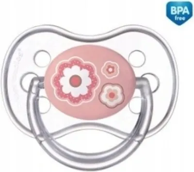 Produktbild von Silikon Schnuller fr Neugeborene, 6-18 Monate, symmetrisch, rosa, 1 Stck - Canpol