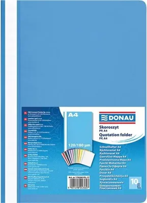 Produktbild von DONAU Schnellhefter A4 PP Donau hellblau hellblau 0