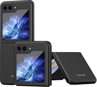 Zdjęcie produktu dla Pokrowiec König Design kompatybilny z Samsung Galaxy Z Flip5 5G - plastikowe, miękkie etui na telefon - czarny